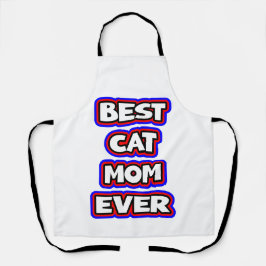 キャッはっきりした最高のトママエバーおもしろいタイポグラフィ エプロン