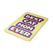 キャッはっきりした最高のトママエバーおもしろいタイポグラフィ バスマット (アングル)