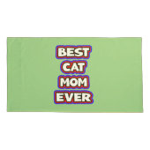 キャッはっきりした最高のトママエバーおもしろいタイポグラフィ 枕カバー (裏面-左)