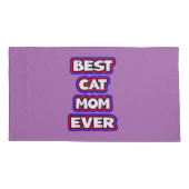 キャッはっきりした最高のトママエバーおもしろいタイポグラフィ 枕カバー (裏面-左)