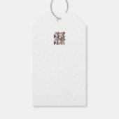 キャッよくはしゃぐトジャンプデザイン- Jump Purr Pun Artwork ギフトタグ (裏面)