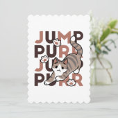 キャッよくはしゃぐトジャンプデザイン- Jump Purr Pun Artwork シーズンカード (スタンド正面)