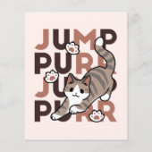 キャッよくはしゃぐトジャンプデザイン- Jump Purr Pun Artwork チラシ (裏面)