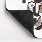 キャッよくはしゃぐトジャンプデザイン- Jump Purr Pun Artwork マウスパッド (コーナー)