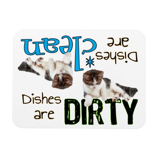 キャッよくはしゃぐト矩形食洗機磁石 マグネット (横)