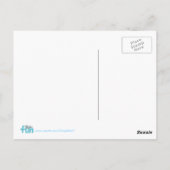 キャッよくはしゃぐト、おもしろい、はがきの単語に置く ポストカード (裏面)