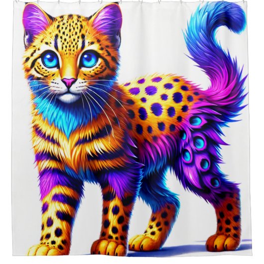 キャッアートト シャワーカーテン (正面)