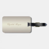 キャッエレガントトスタイリッシュ – 光沢のあるフォイルのコンフェティ – ダイヤモンド ラゲッジタグ (裏面横)