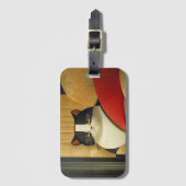 キャッエレガントト ラゲッジタグ (正面縦)