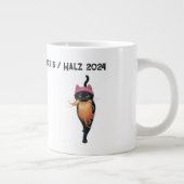 キャッカスタマイズト・レディ・ハリス・ワルツ氏当選2024年 ジャンボコーヒーマグカップ (右)