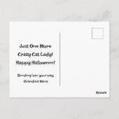 キャッカスタマイズ熱狂するチウィッチハロウィーンポストカード ポストカード (裏面)