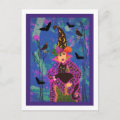 キャッカスタマイズ熱狂するチウィッチハロウィーンポストカード ポストカード (正面)