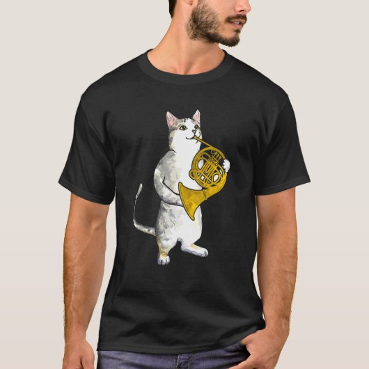 キャッカッコいいツ遊ホーフランスのンミュージシャンオーケストラMu Tシャツ (正面)