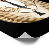 キャッカッコいいトザク遊ラリネットデザインヒッピーヒップスター ポスター (角)