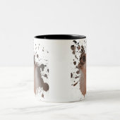 キャッカッコいいトデザイン |猫最高のの贈り物 ツートーンマグカップ (中央)