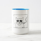 キャッカッコいいトマグ ツートーンマグカップ (中央)