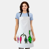 キャッカラフルトお尻 エプロン (着用した状態)