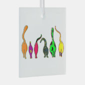 キャッカラフルトお尻 ガラスオーナメント (正面右)