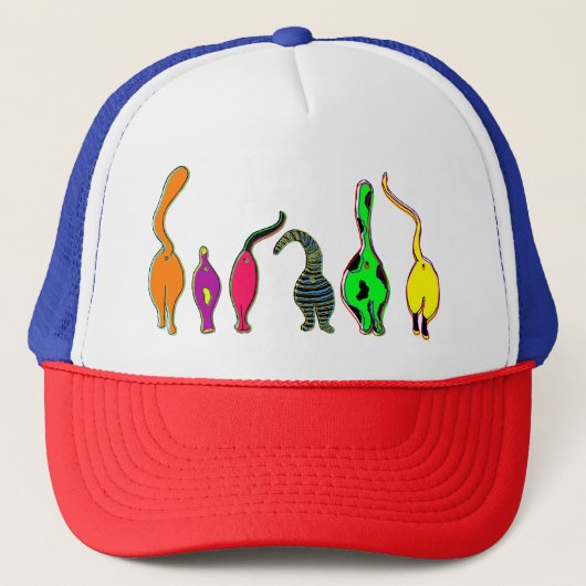 キャッカラフルトお尻 キャップ (正面)