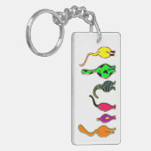 キャッカラフルトお尻 キーホルダー (正面左)