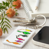 キャッカラフルトお尻 キーホルダー (正面右)