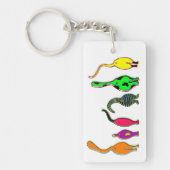 キャッカラフルトお尻 キーホルダー (正面)