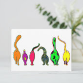 キャッカラフルトお尻 サンキューカード (スタンド正面)