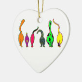 キャッカラフルトお尻 セラミックオーナメント (左)