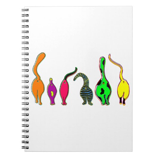 キャッカラフルトお尻 ノートブック (正面)