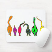 キャッカラフルトお尻 マウスパッド (マウス)