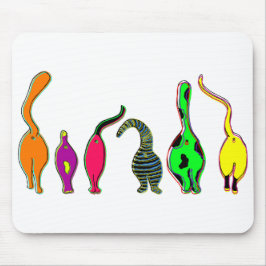 キャッカラフルトお尻 マウスパッド