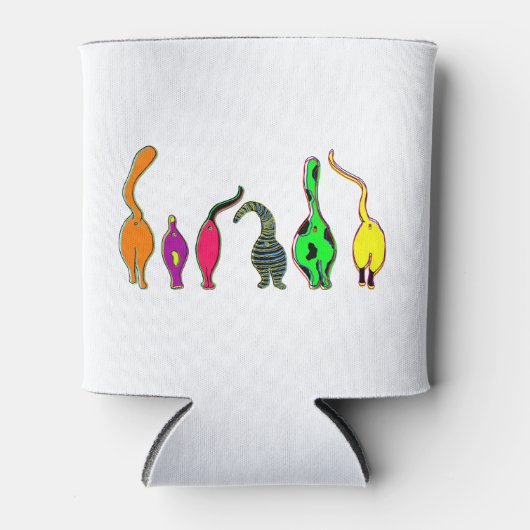 キャッカラフルトお尻 缶クーラー (正面)