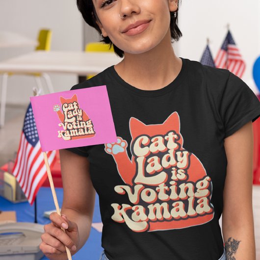 キャッカラフルトシルエットがカマラを支える Tシャツ