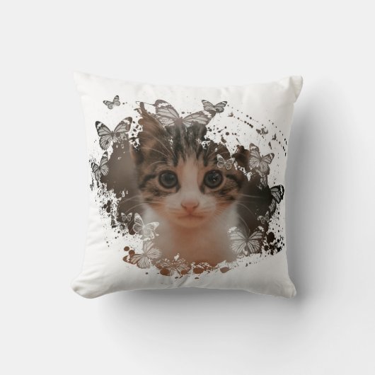 キャッカラフルトデザイン クッション (正面)