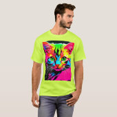 キャッカラフルトデザイン Tシャツ (正面フル)