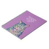 キャッカラフルトパーソナライズされた文字 ノートブック (左側)