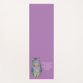 キャッカラフルトパーソナライズされた文字 ヨガマット (正面)