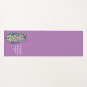 キャッカラフルトパーソナライズされた文字 ヨガマット (正面(横))