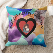 キャッカラフルトママサマビーチィモダン装飾用クッション クッション (ブランケット)