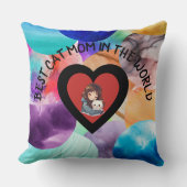 キャッカラフルトママサマビーチィモダン装飾用クッション クッション (正面)