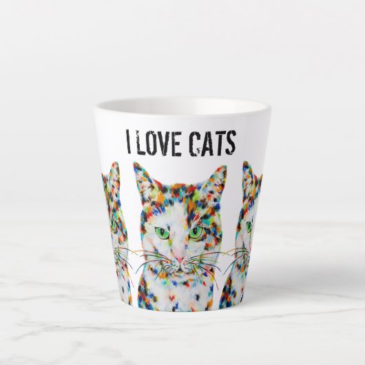 キャッカラフルトラテマグ カフェラテマグ (正面)