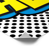 キャッカラフルト漫画ホープのアイコポップ・アートのニック ポスター (角)