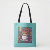 キャッカラフルト（カップ付き）トート トートバッグ (正面)