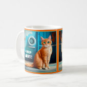 キャッカラフル芸術的ト航海のボートマグ コーヒーマグカップ (正面左)