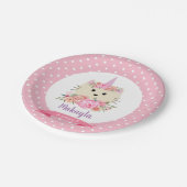 キャッガーリートユニコーンカティコーンミョーグ誕生日 ペーパープレート (アングル)