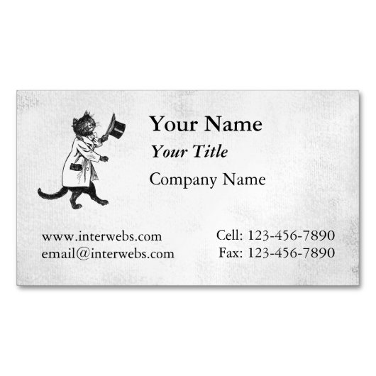 キャックールクフェイクバスカスタム磁気名刺 マグネット名刺 (正面)