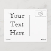 キャックールトカスタム感謝はがき ポストカード (裏面)