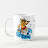 キャックールトサーフカスタムェ コーヒーマグカップ (左)