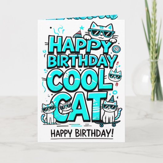 キャックールトシアンシェード誕生日カード カード (正面)