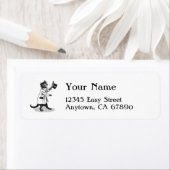 キャックールトトップハットカスタム差出人住所ラベル ラベル (インサイチュ)